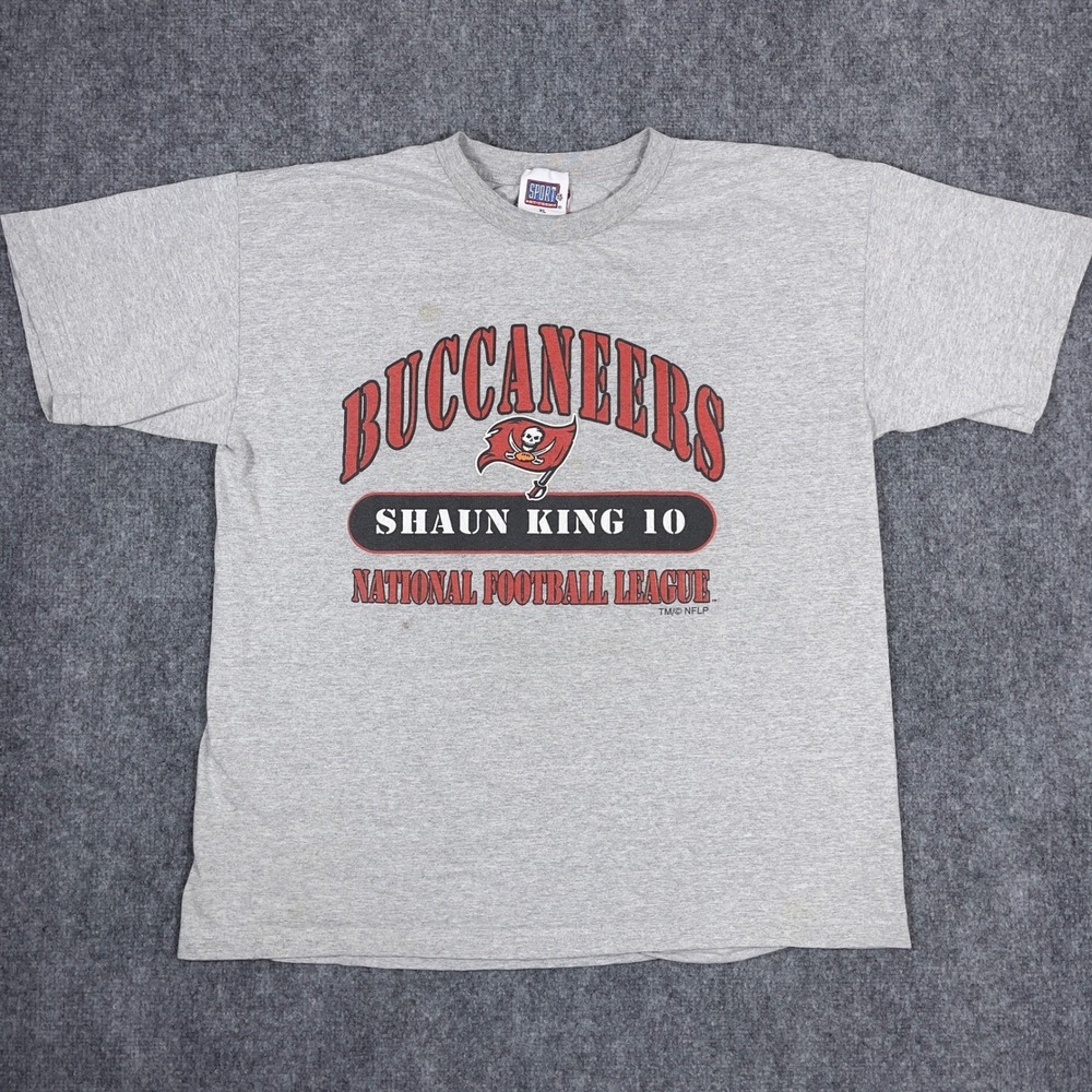 Tampa Bay Buccaneers T-Shirt Mens XL Gray Shaun King 10 Vintage NFL
